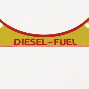 Placa identificativa combustible diesel