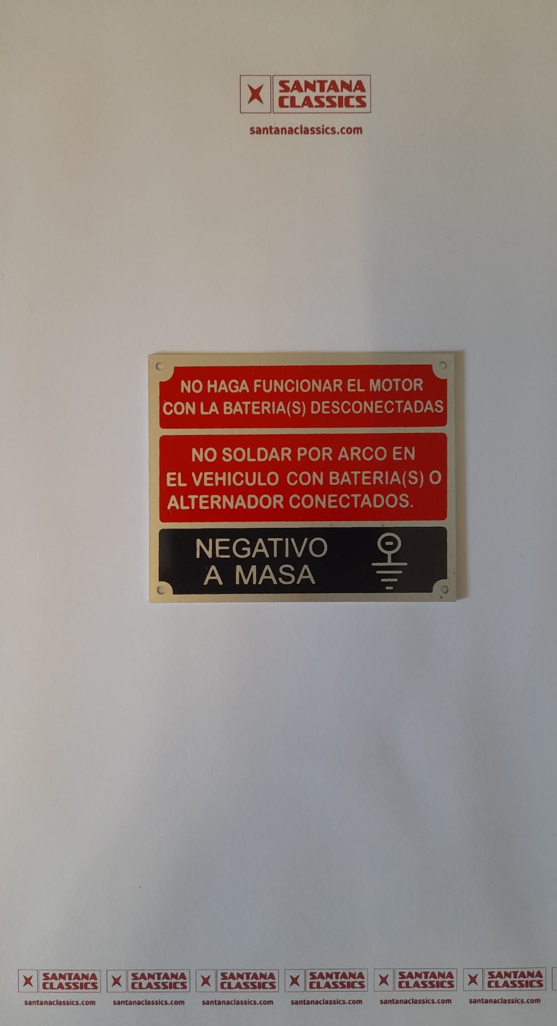 Emblema negativo a masa negro y rojo
