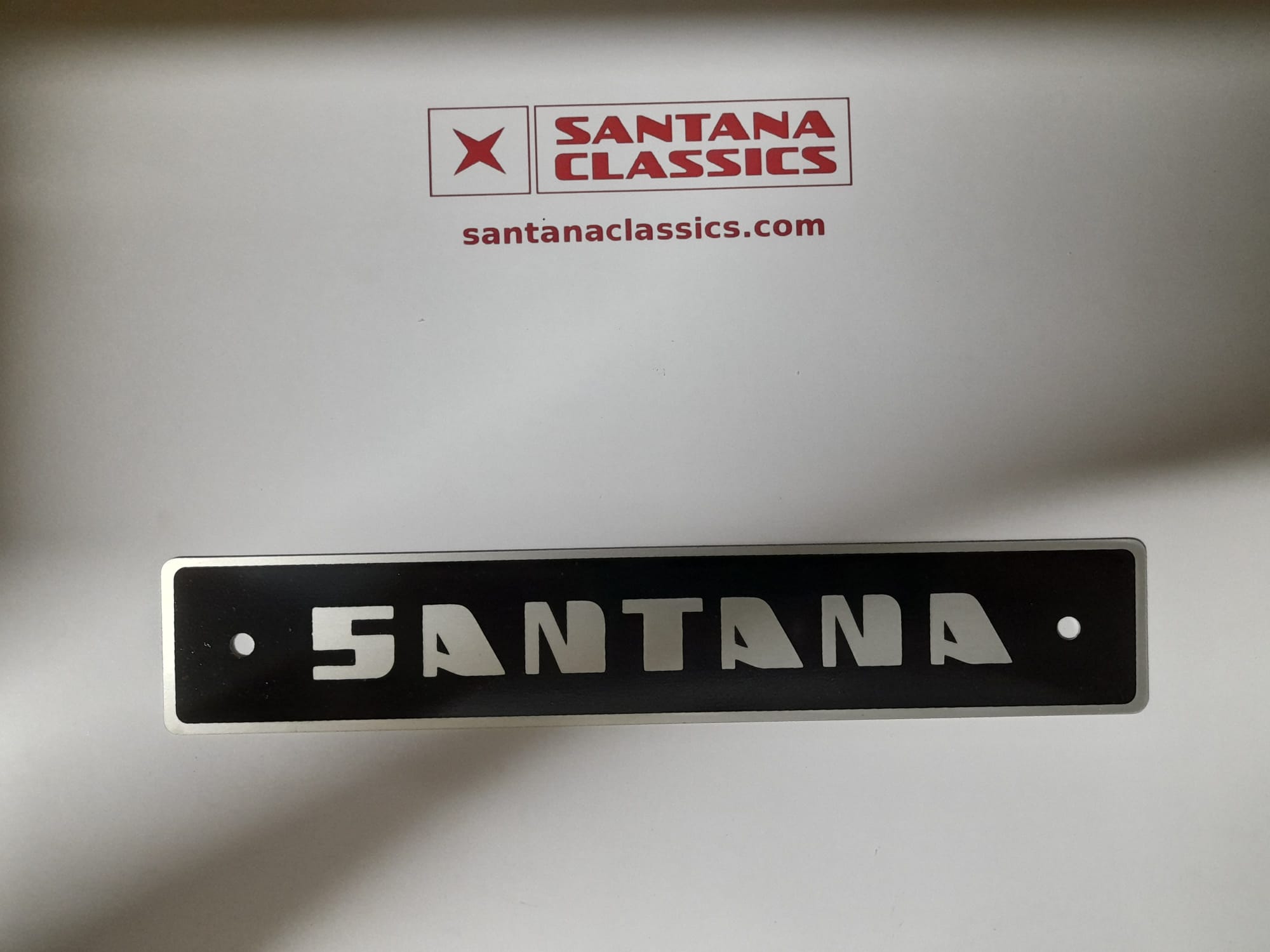 Emblema rectangular santana