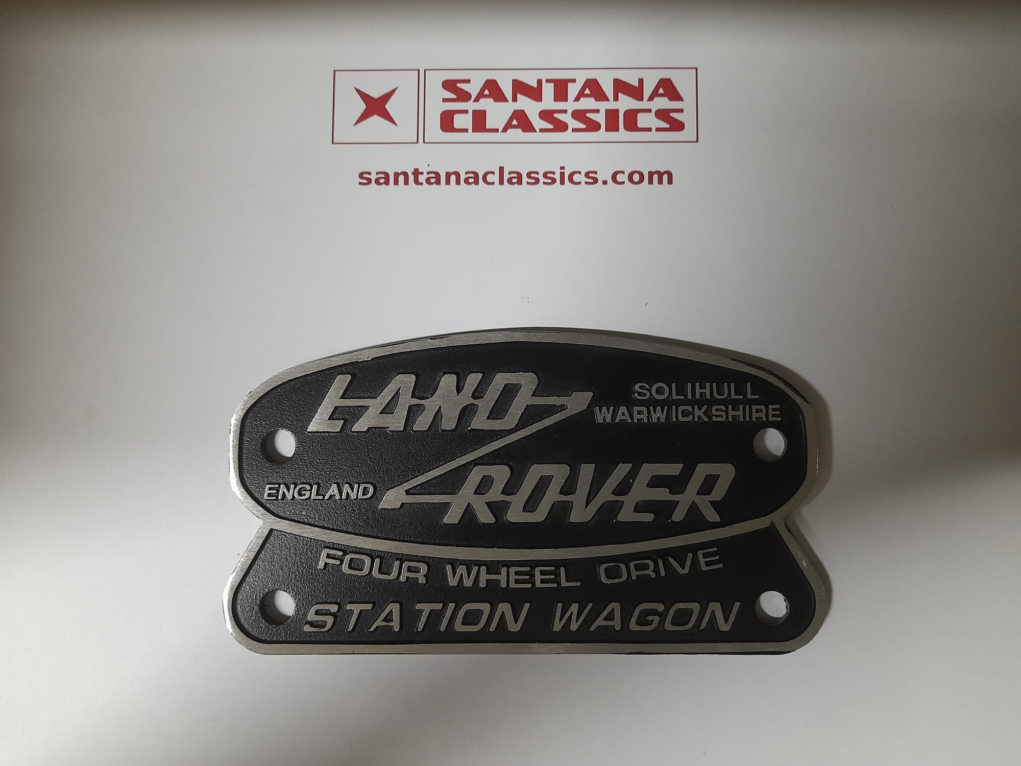 Emblema land rover station wagon negro