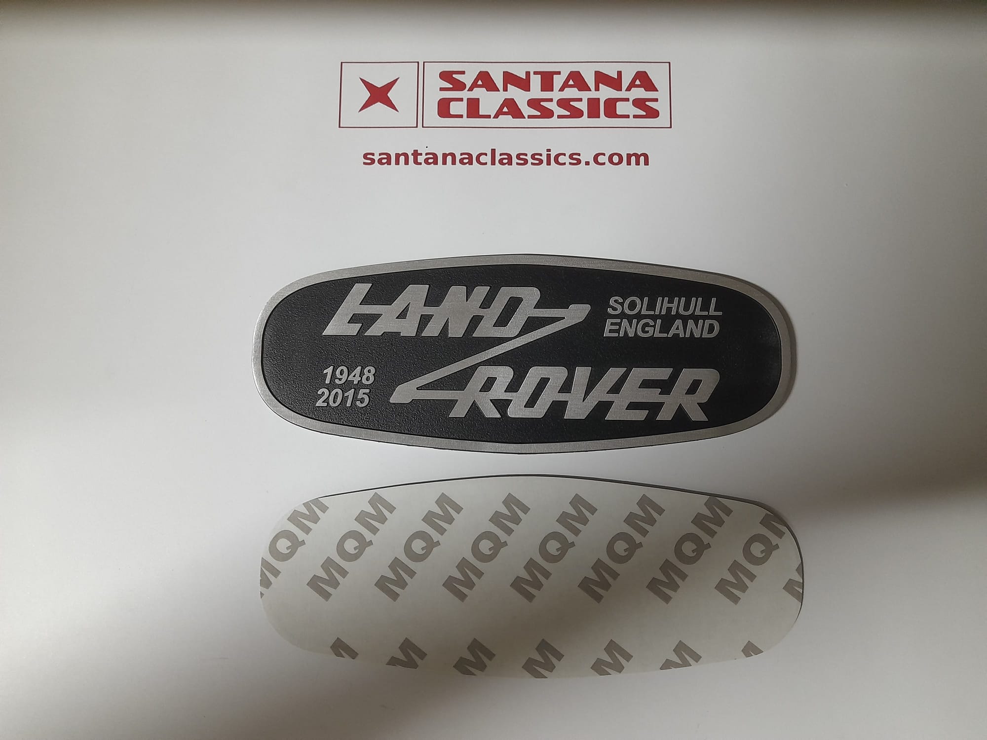 Emblema land rover ovalado adhesivo